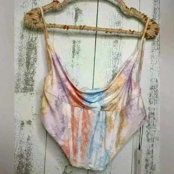 ASOS Luxe Pastel Bikini Top - Picture 1 of 10